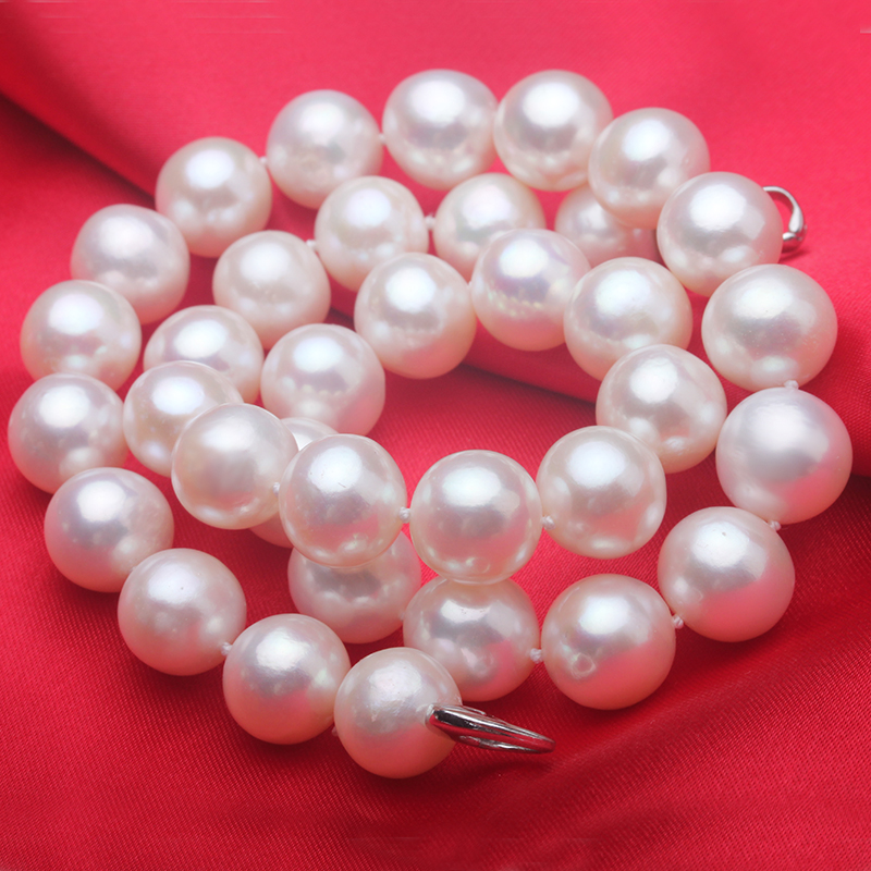 项链正圆礼物天然淡水珍珠送妈妈