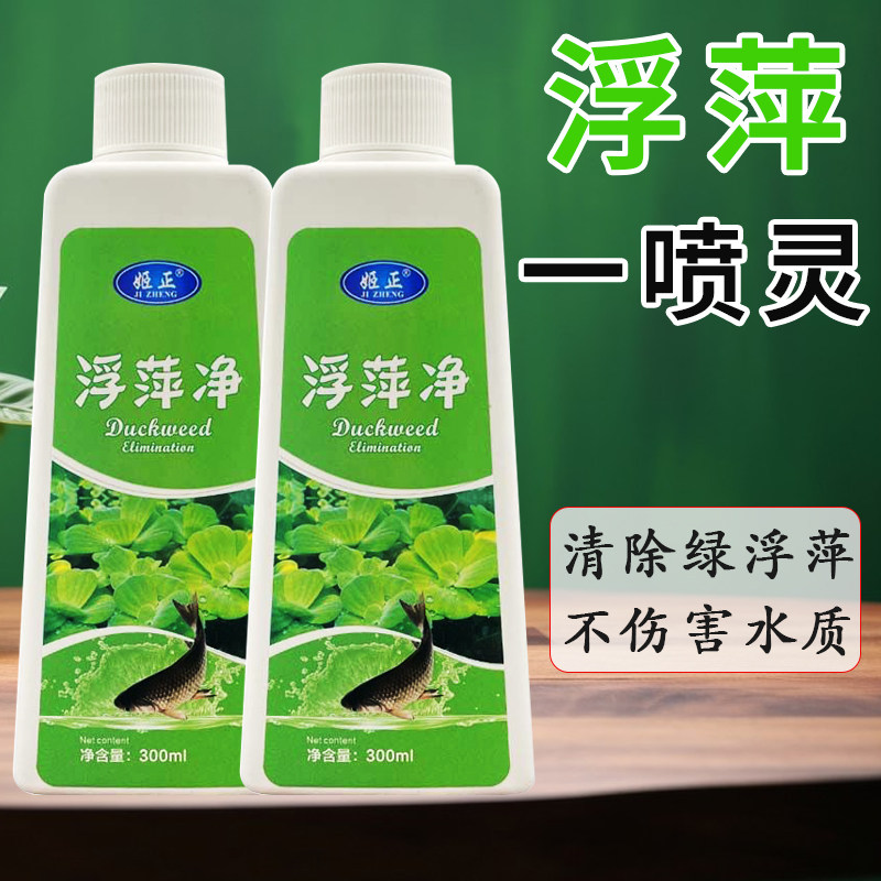 鱼池浮萍清除剂免打捞鱼塘除藻不伤鱼虾蟹去绿藻去除净水剂