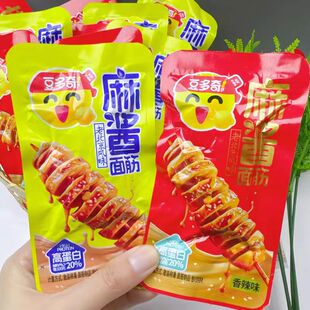 豆多奇麻酱风味百筋素肉袋装休闲零食香辣味烧烤308g独立小包装