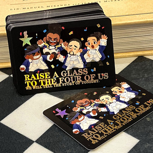 【现】汉密尔顿建国F4 烫金小卡拍立得 礼物祝福卡 音乐剧同人