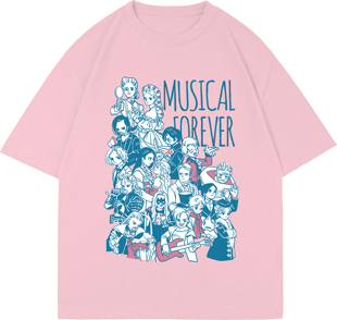 【沟通下单】Musical Forever 音乐剧同人T恤 英语德语法语俄语