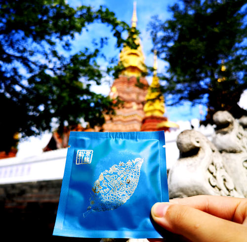 云南勐海老班章2021年头春古树黄金叶100g普洱生茶黄片小萌饼