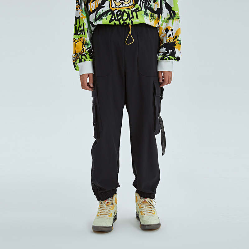 Fun潮牌秋季新款加菲猫休闲长裤潮流百搭宽松运动裤子男,男装,休闲裤,淘宝优惠券,粉丝福利购,淘宝优惠卷