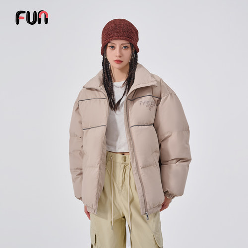 Fun潮牌时尚休闲宽松羽绒服