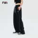 显腿直长裤 Fun2025秋冬季 女 针织裤 街舞训练裤 运动裤 子抽绳阔腿裤