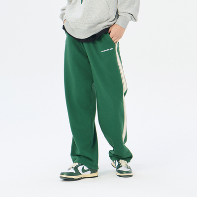 Fun商场同款时尚运动直筒版针织长裤FMK64305