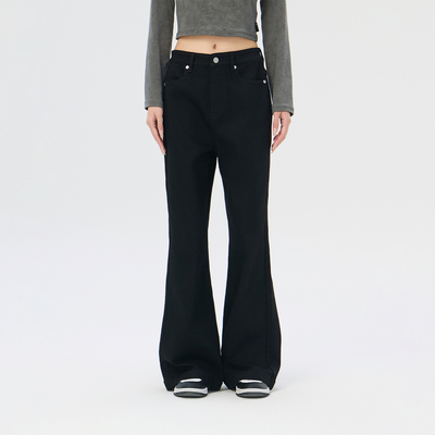 Fun商场同款时尚牛仔阔腿版牛仔长裤FMK944A2B