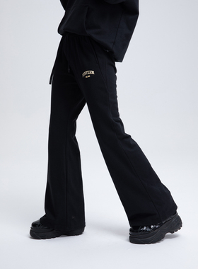 Fun2025春夏线下商场同款微喇高腰显瘦针织裤休闲裤FMK651A6B