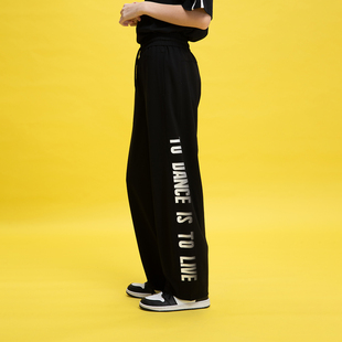 运动长裤 弯刀裤 FMK652A1B 街舞针织长裤 Fun2025春夏线下商场同款
