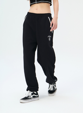 Fun商场同款时尚运动锥型版针织长裤FMK643A1B