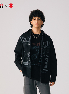 Fun2025秋季商场同款beentrill豹纹图案长袖衬衫男女同款