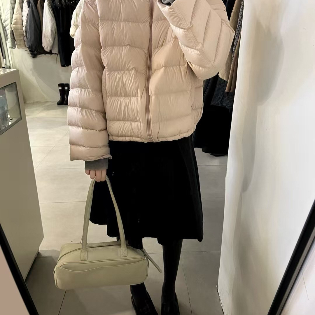 一起韩系立领排骨拉链保暖羽绒服外套7253-0