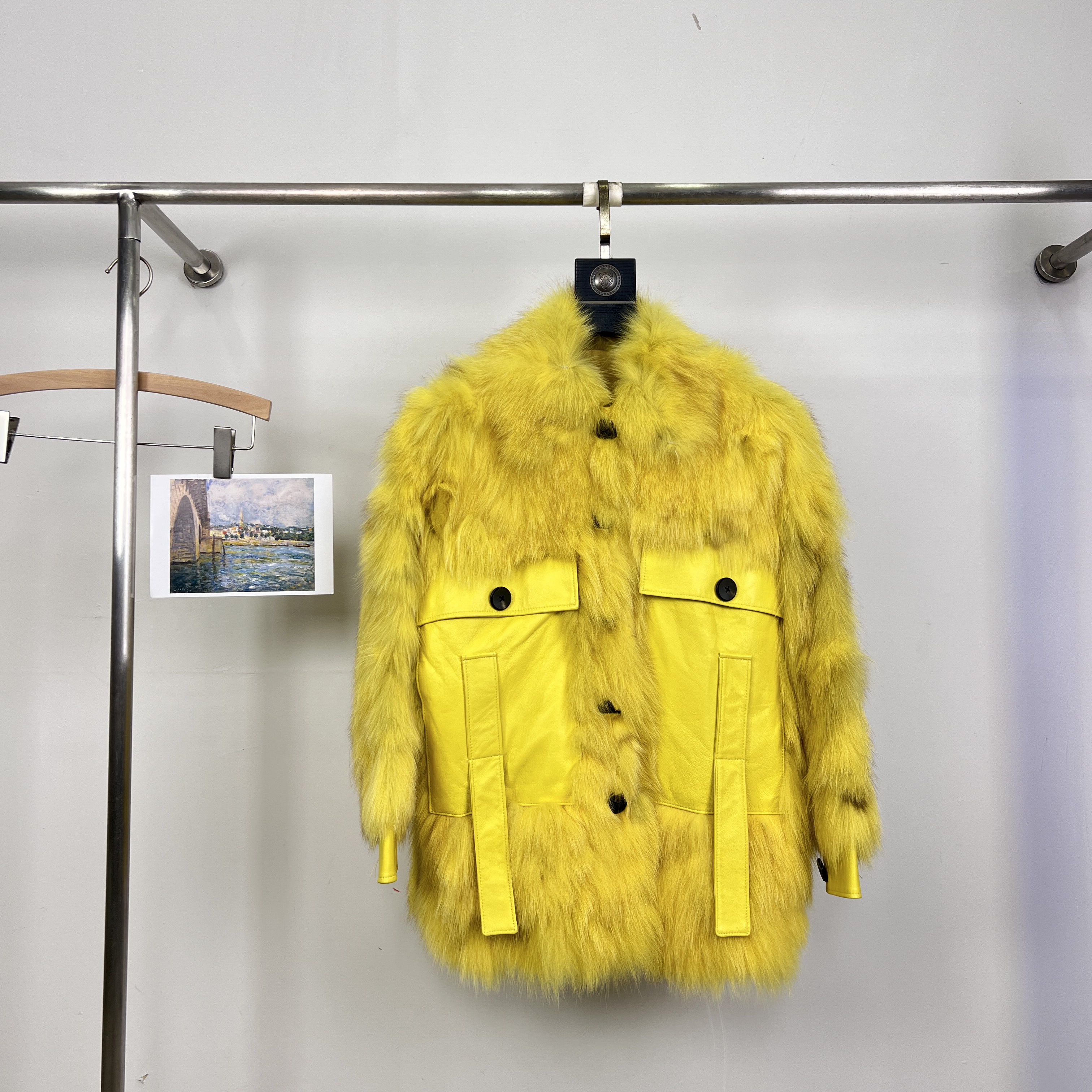 一起设计WER-羊真皮洋气冬季保暖皮草外套（含100狐狸毛）FM130