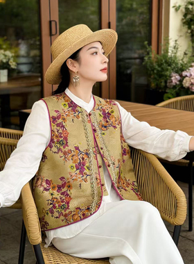 一起26年早春新中式优雅气质国风刺绣马甲YS1-xx7769