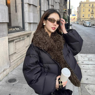 一起众加厚保暖羽绒服外套 DXJJD2509 配可拆卸羊毛领