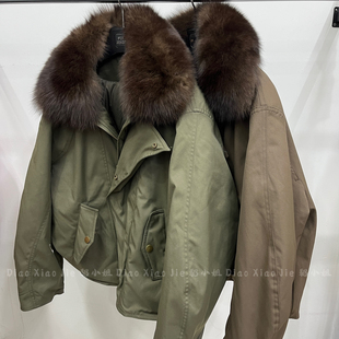 一起派克保暖羽绒服外套 DXJKJ2508 配可拆卸狐狸毛领