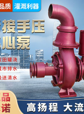 双叶轮离心泵手压拖泵抽水器农用抽水机农田灌溉高扬程大流量水泵