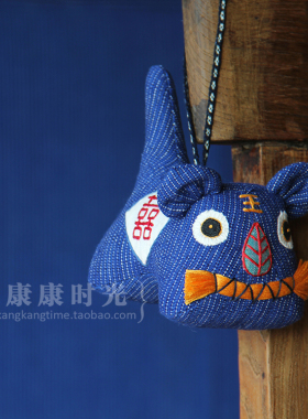 康康时光老布小虎土布手工艺挂绳