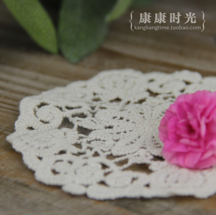{康康时光} 宫廷棉线花边垫 复古蕾丝钩花杯垫餐垫拍照道具隔热垫在类目 餐饮具, 杯子/水杯/水壶, 杯垫中 - 来自Buy2taobao.com提供专业的淘宝代购服务