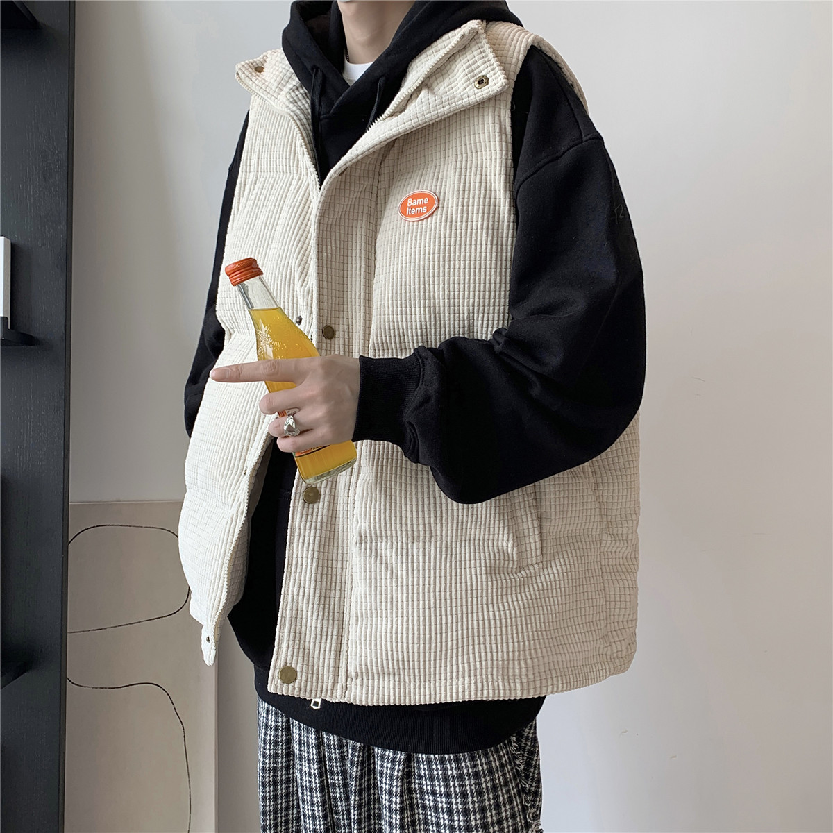 新款秋冬棉马甲XZ221-2-MY001-P85控价108，男装棉衣，星座218