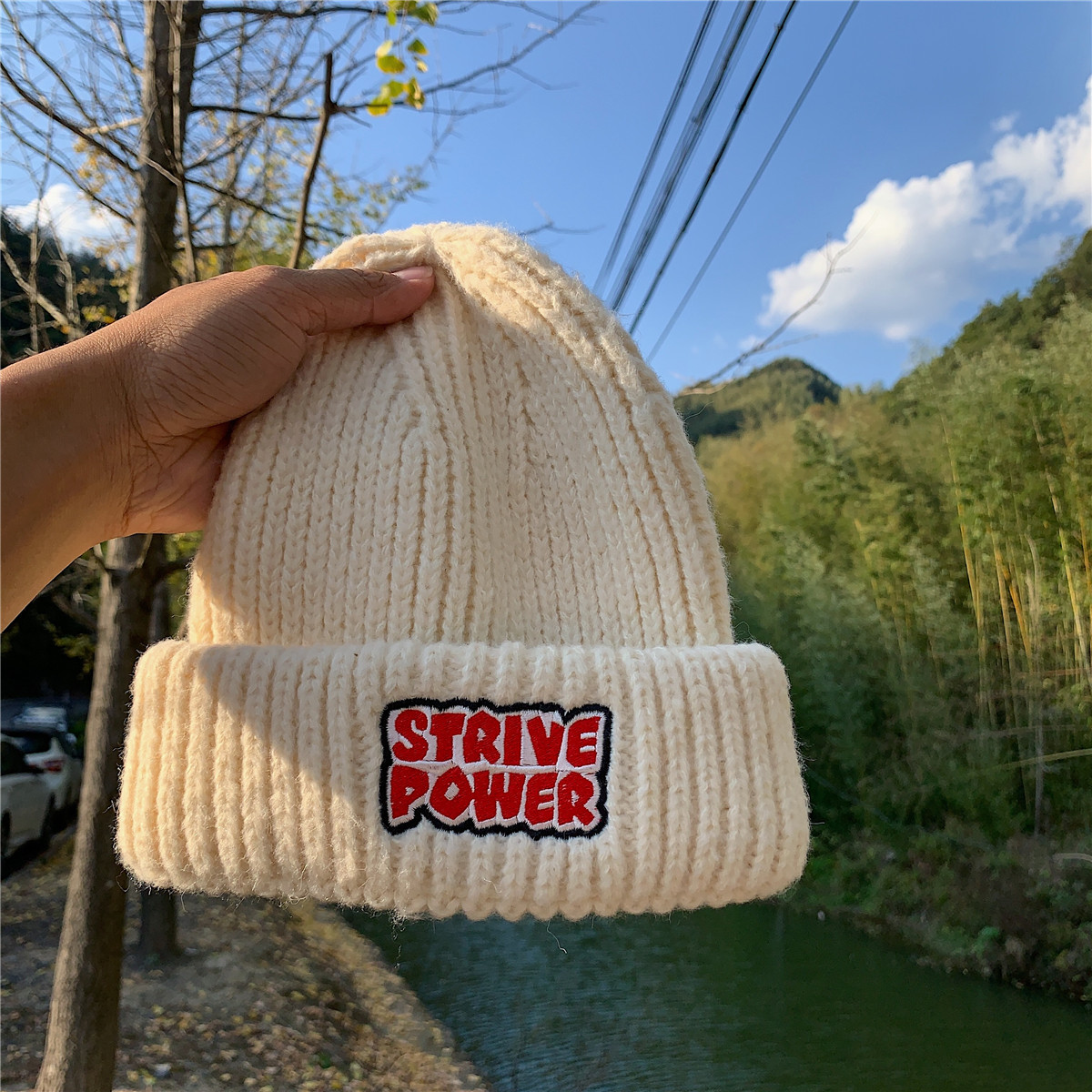 欧美风大刺绣字母毛线帽XZ221-2-F706-P20-控28，帽子，星座218