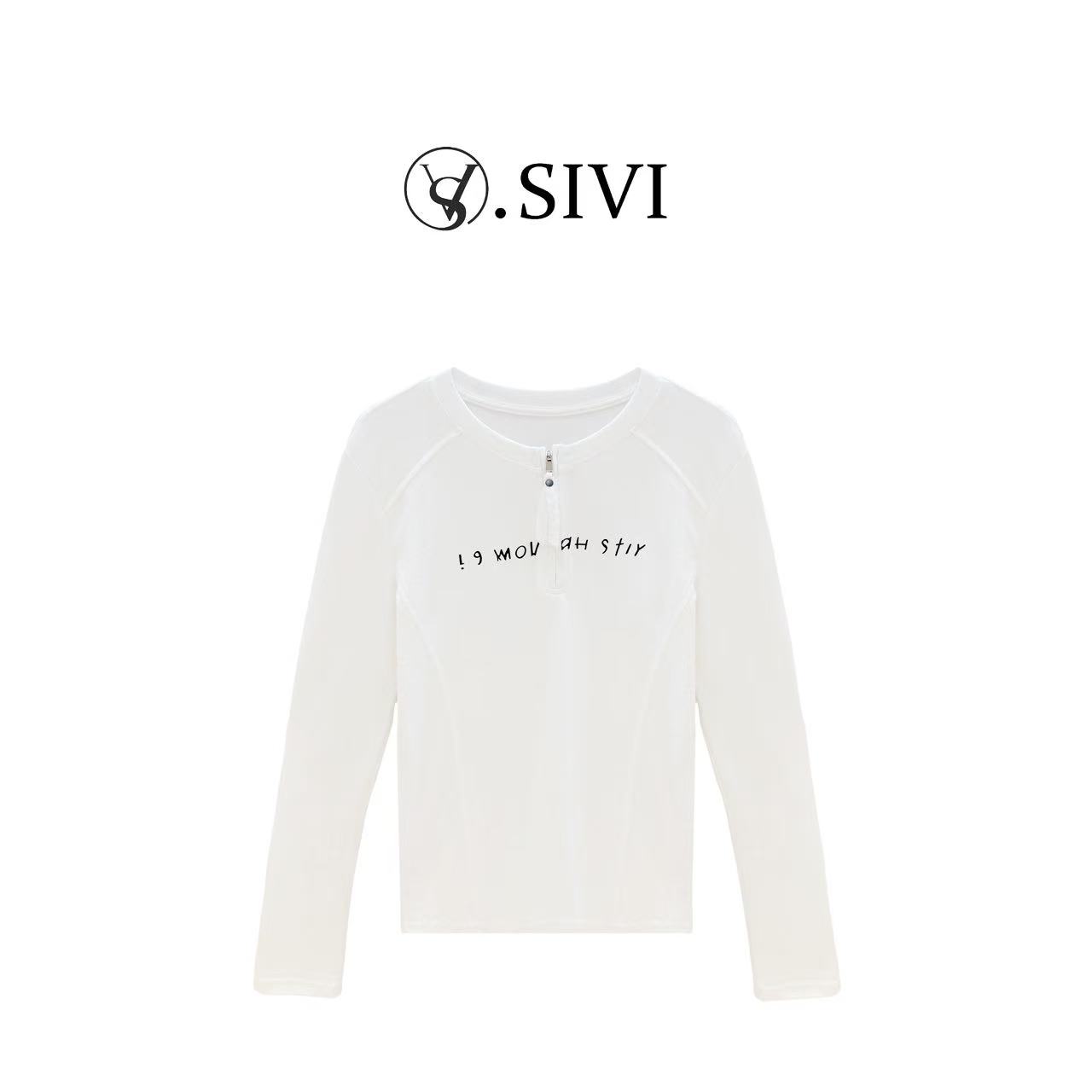 熙薇【海边探戈】2025秋冬新款时尚休闲百搭打底上衣H5914