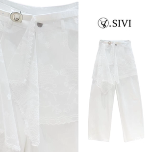 显瘦遮胯甜酷牛仔裙裤 熙薇 新款 2026春季 M2599 精致琼纱