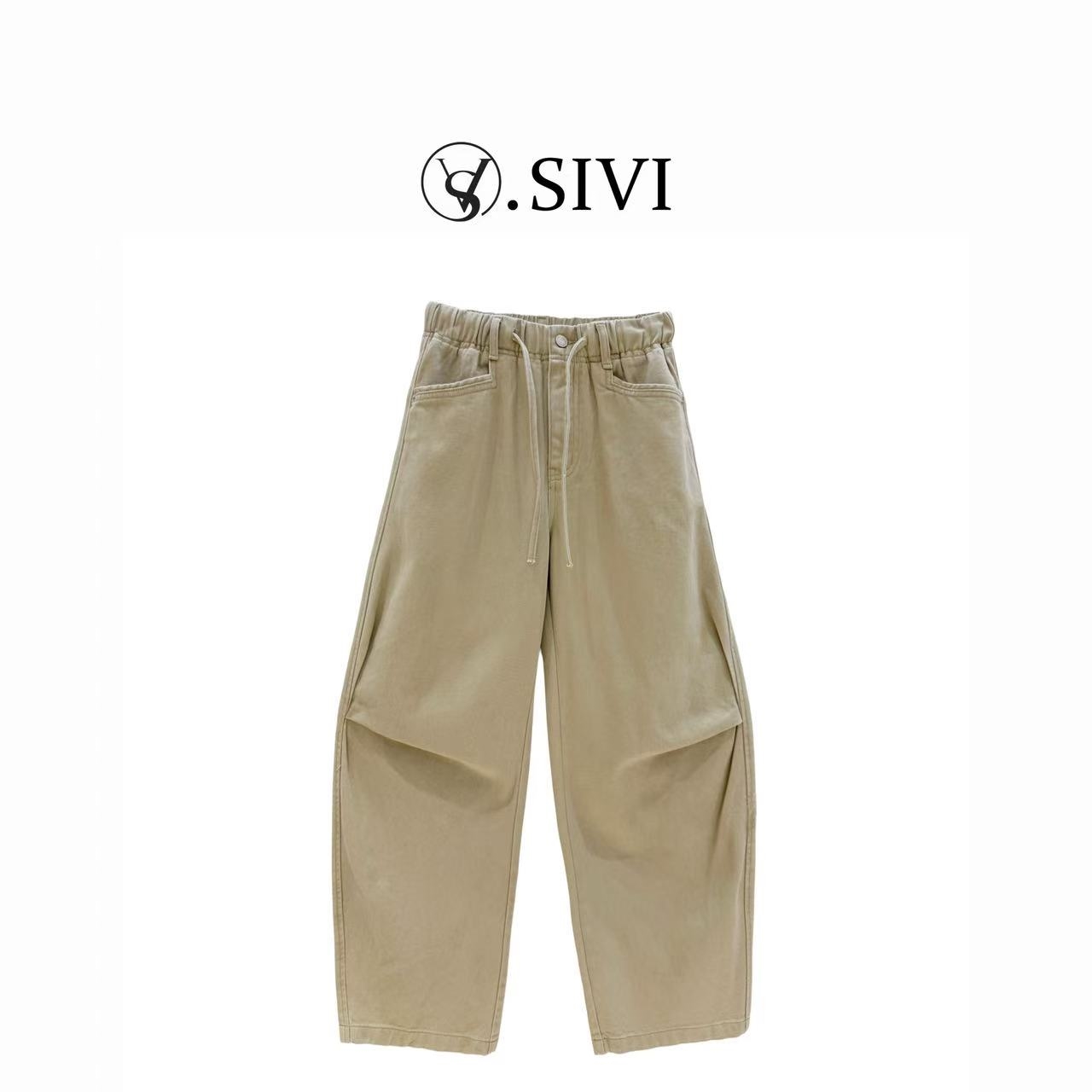 熙薇【旋风少女】2025早秋新款时尚休闲牛仔工装裤H3914