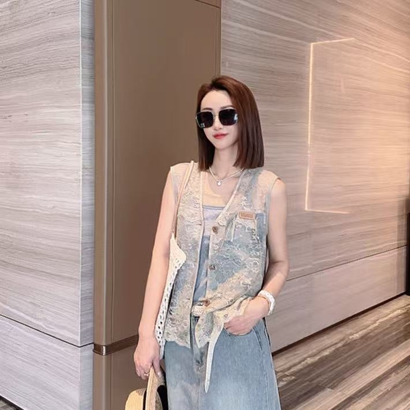 熙薇【江南烟雨】2025春夏新款时尚百搭休闲设计师上衣H2333