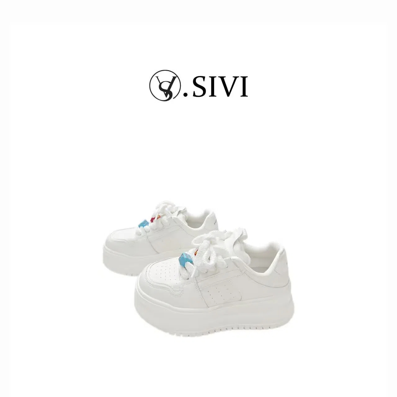 【熙薇品牌】2025春季舒适新款时尚显高系带百搭休闲鞋H1291