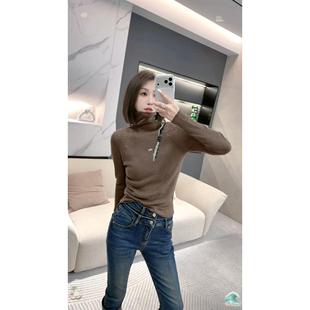 重工高领羊毛衫 熙薇 秋冬休闲百搭修身 2025新款 H6169 七日陪伴
