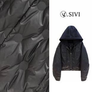 熙薇2025秋冬新款 休闲连帽皮羽绒外套H5911 时尚