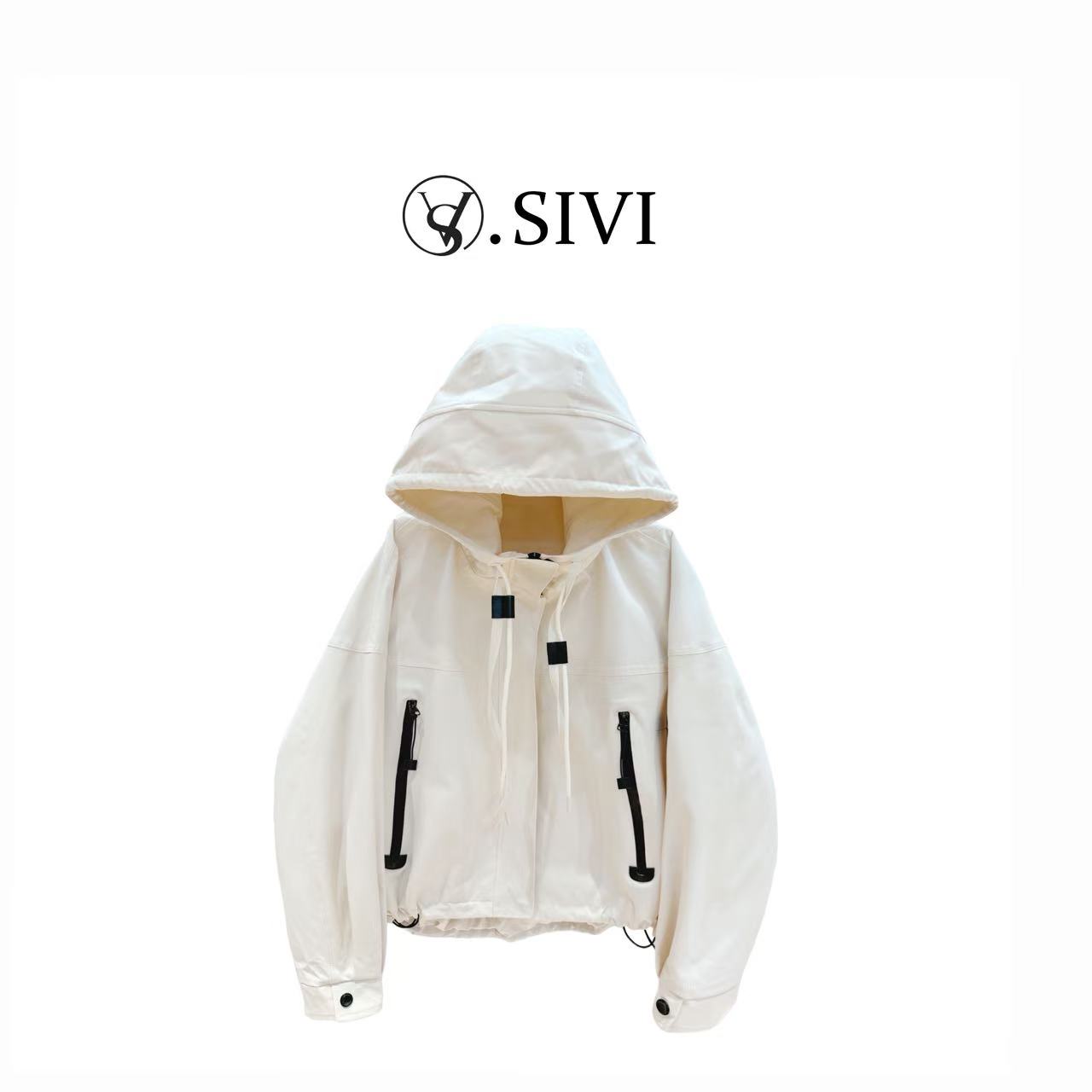 熙薇【浮花浪蕾】2025早秋新款时尚气质休闲百搭冲锋衣外套H5092