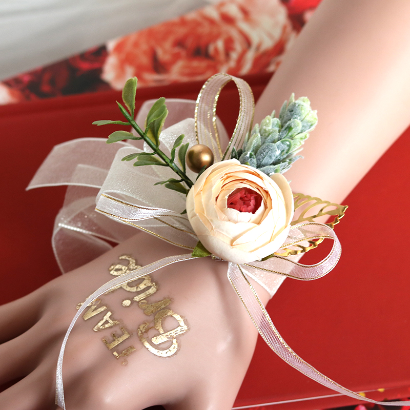 森系手腕花胸花新郎新娘伴郎伴娘