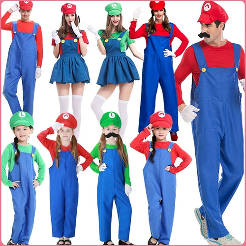 Костюм для детей и взрослых, комбинезон подходит для мужчин и женщин, xэллоуин, семейный стиль, косплей