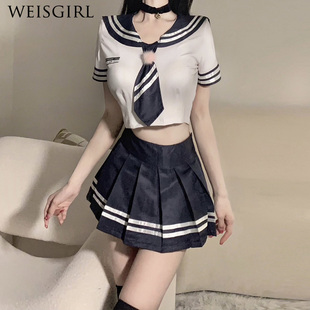 性感制服夜场套装cosplay可爱兔耳朵学姐jk水手服学生校服兔女郎
