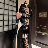 weisgirl万圣节服装 cosplay小恶魔制服小胸夜场派对性感女王套装