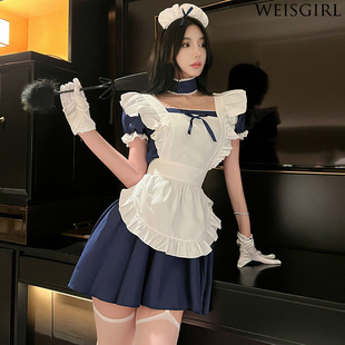 weisgirl性感经典围裙女仆制服套装cos服纯欲风御姐咖啡厅女佣服
