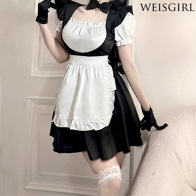 性感情调制服猫女郎cos围裙女佣服制服诱感可爱纯欲女仆套装大码