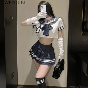 性感日本学院风校园可爱学生装 校服JK水手服 cosplay纯欲制服套装