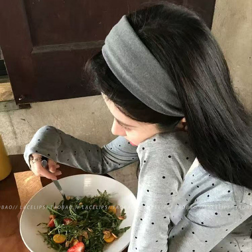高级灰~宽边发箍女2026新款