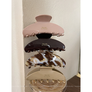 韩国高级感醋酸头发抓夹大号鲨鱼夹发夹女2025新款 盘发夹子发饰秋