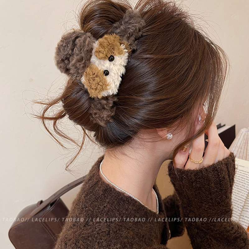 尊嘟好可爱~春季卷毛小狗抓夹