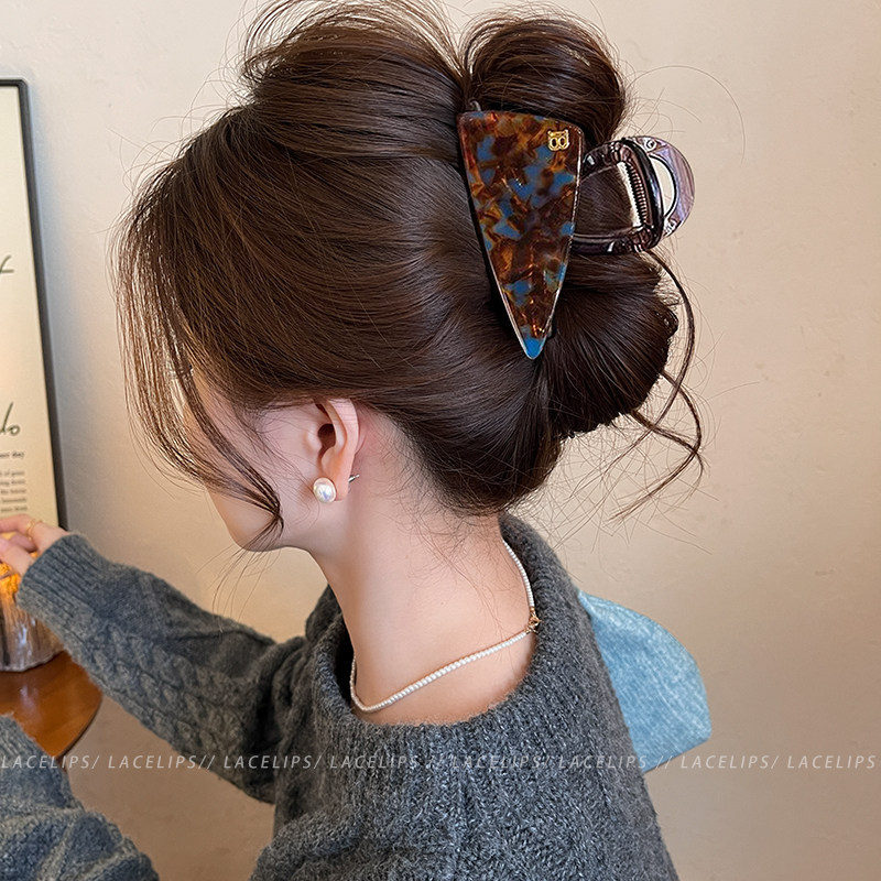 韩系晕染三角抓夹女高级感鲨鱼夹2025新款发夹气质后脑勺百搭发饰,饰品/流行首饰/时尚饰品新,发饰,淘宝优惠券,粉丝福利购,淘宝优惠卷