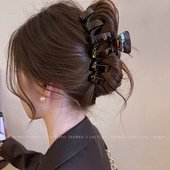 2026新款 波浪头发抓夹大号鲨鱼夹发夹女后脑勺高级感盘发夹子发饰