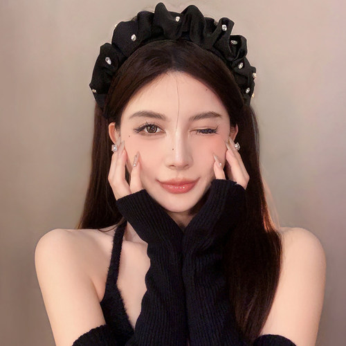 赵LU思同款发箍女春日高颅顶