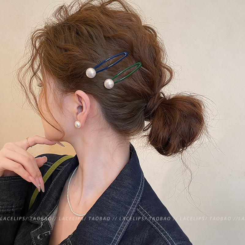 珍珠bb夹发夹女2025新款高端