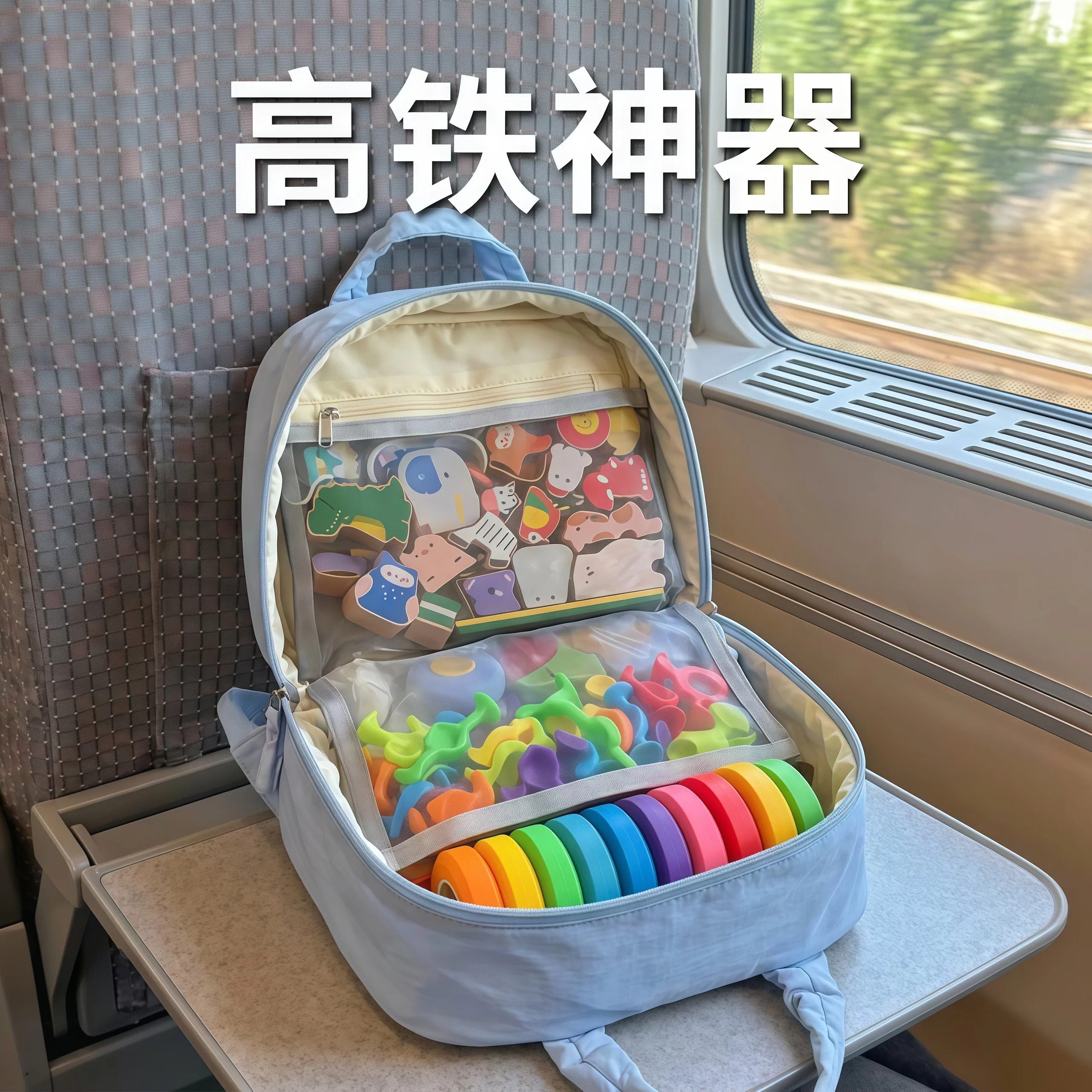 宝宝早教忙碌袋收纳包便携儿童安静书DIY素材外出玩长途旅行玩具