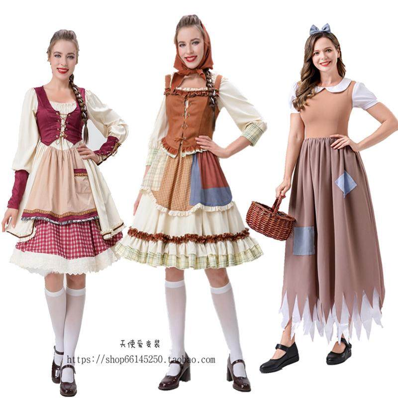 万圣节迪士尼莫兰迪牧羊人啤酒节服装女仆装女佣服COSPLAY演出服