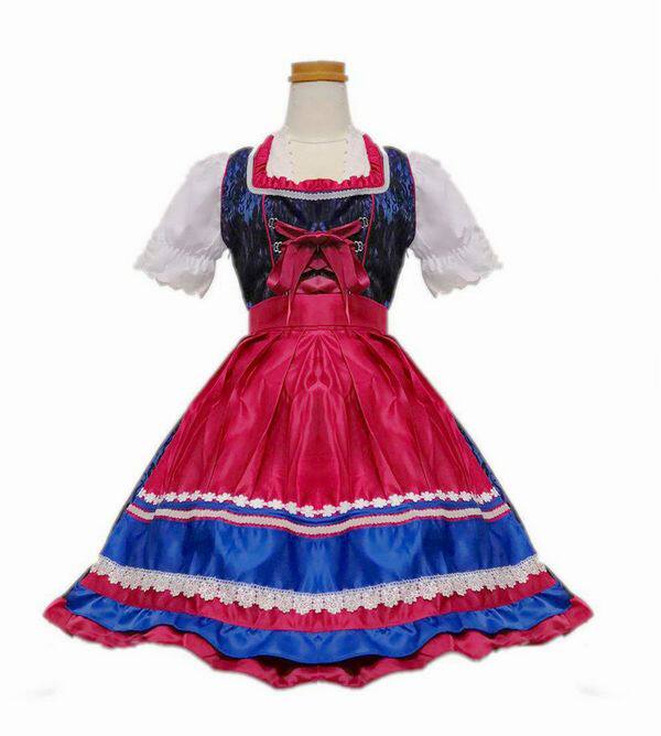 万圣节德国巴伐利亚啤酒节服装叮咚服女仆装女佣服啤酒妹演出服装